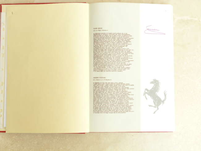 Ferrari 'The Red Book'-Auction Lot