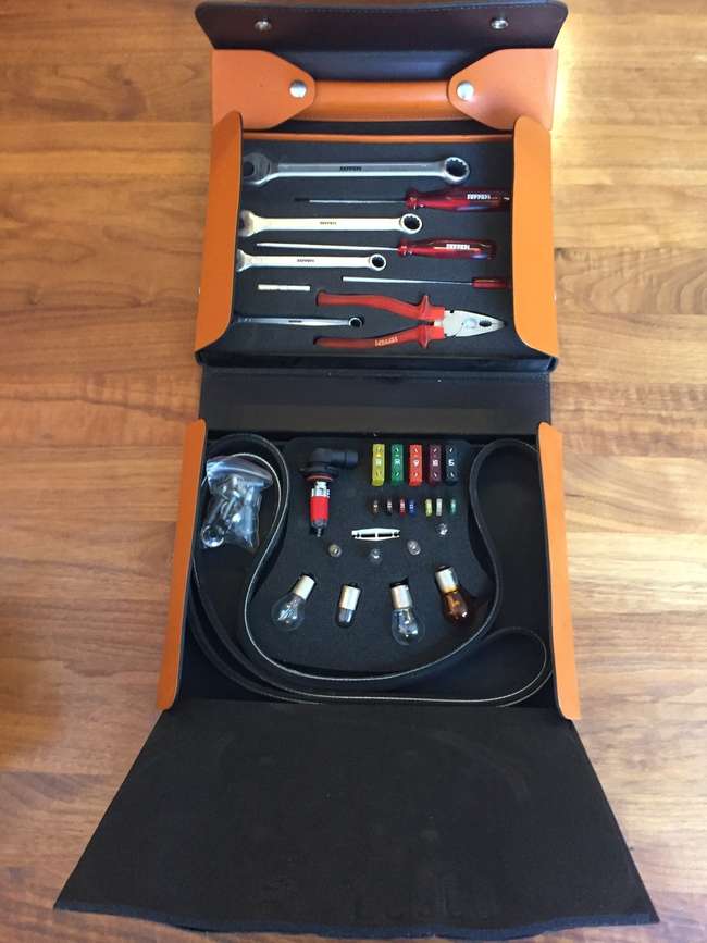  Ferrari 360 Toolkit in Tan Leather-Sold