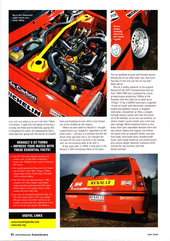 1987 Renault 5 GT Turbo-Sold