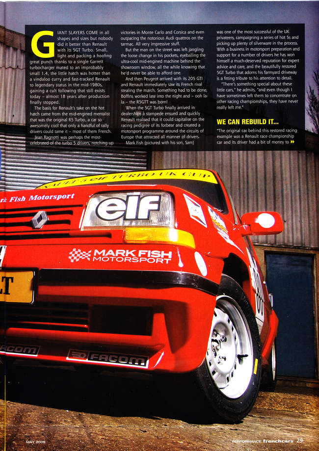 1987 Renault 5 GT Turbo-Sold