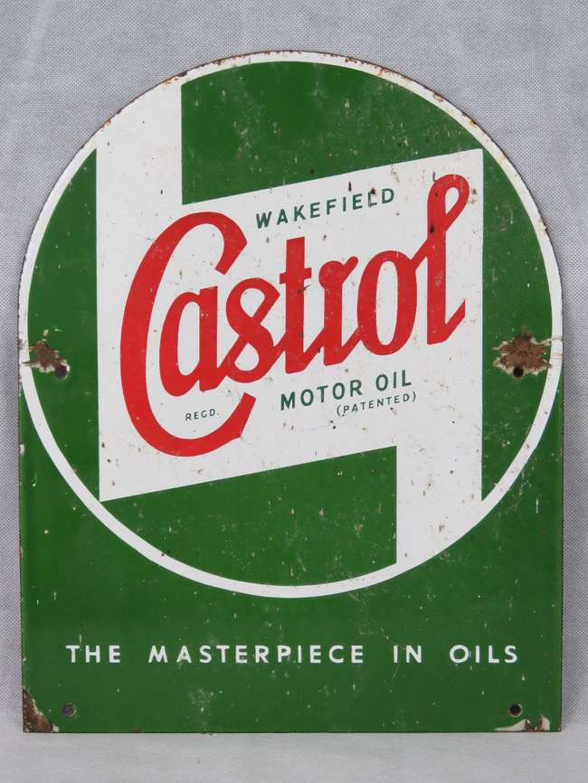 Original Castrol Motor Oil Sign-Sold