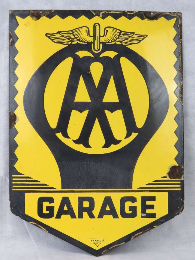 Original AA Garage Sign-Sold