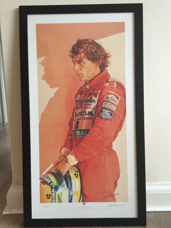 Ayrton Senna Anniversary Print-Sold