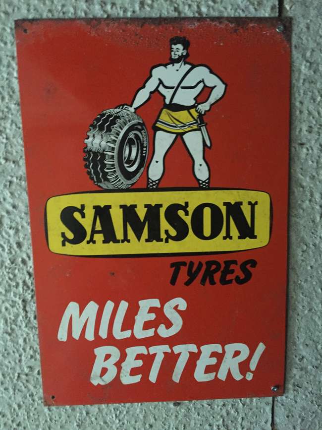 'Samson Tyres' Sign-Sold