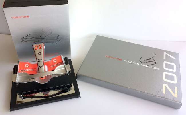 Lewis Hamilton signed photos and model McLaren Nose Section-Sold
