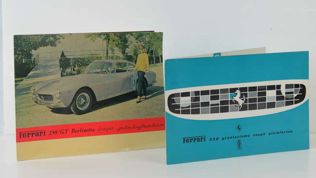 Ferrari 250GTB Colour Brochure & 250 GT Coupe Pininfarina Br-Sold
