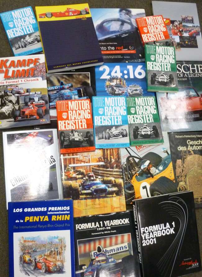 Assorted Motor Racing Books from the John Fitzpatrick Collec-Sold