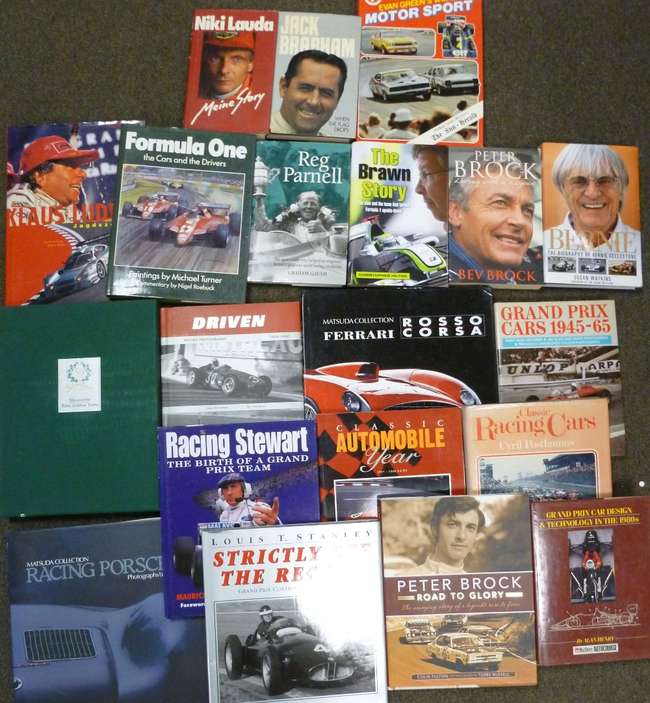Assorted Motor Racing Books from the John Fitzpatrick Collec-Sold