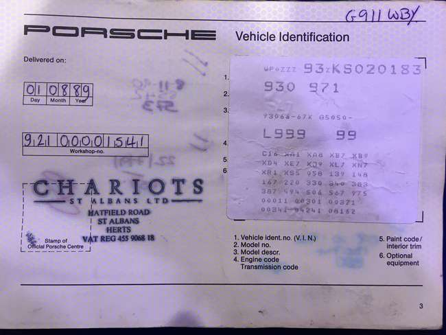 1989 Porsche 911 (930) Turbo SE 'Flat Nose' Cabriolet-Sold