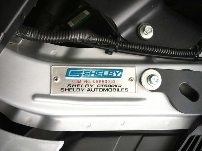 2008 Ford Shelby Mustang GT500 KR-Auction Lot