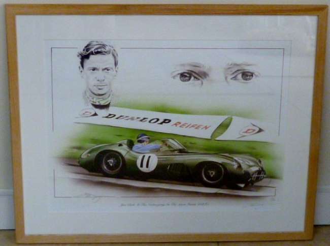 Jim Clark at the Nurburgring.-Sold