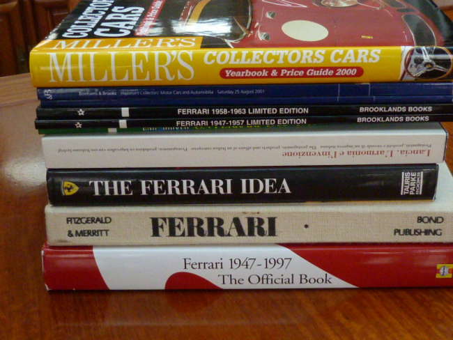 Ferrari-related books.-Sold