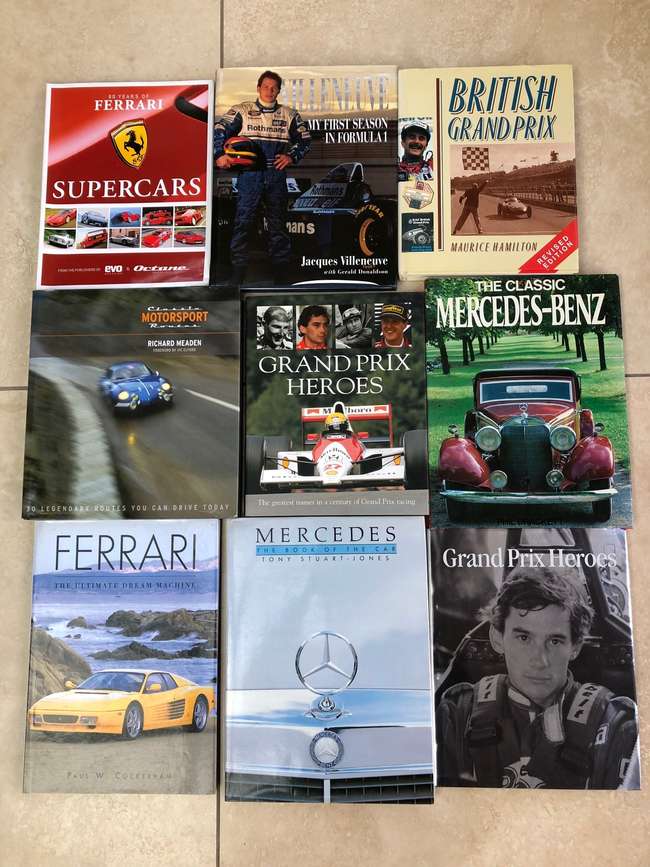 Collection of motorsport and motoring related books.-Sold
