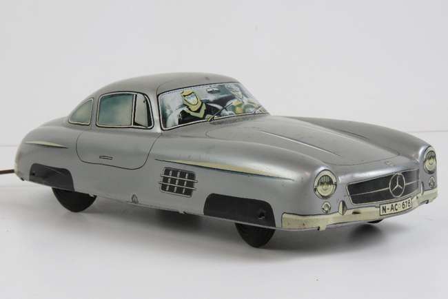 c1950's 'Arnold' Mercedes 300SL tin plate toy car-Auction Lot
