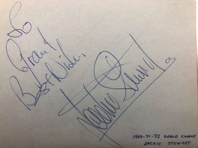 Formula One autograph album c1970s & 1980s -Auction Lot
