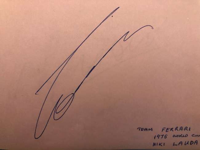Formula One autograph album c1970s & 1980s -Auction Lot