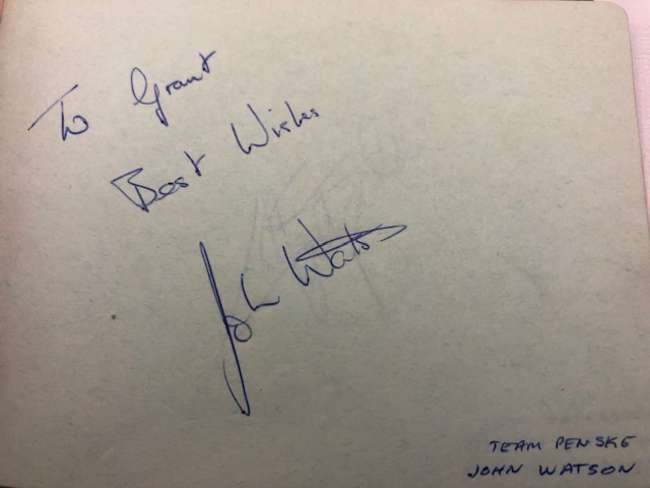 Formula One autograph album c1970s & 1980s -Auction Lot