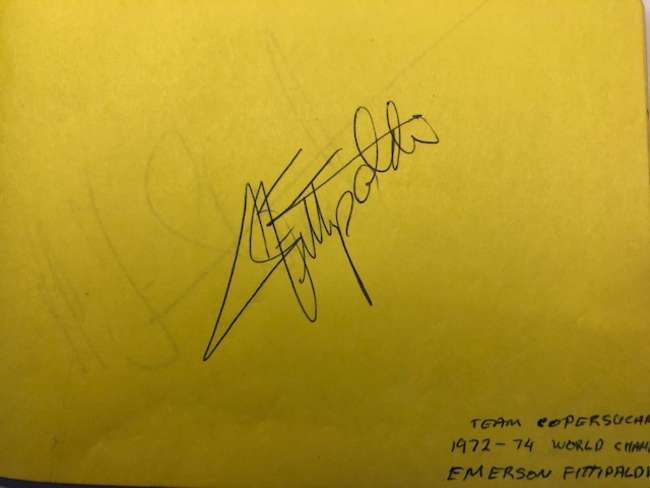 Formula One autograph album c1970s & 1980s -Auction Lot