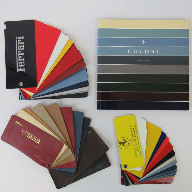 Ferrari Interior Leather Colour Swatches-Sold