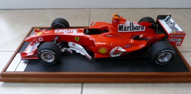Amalgam Ferrari F2004 1/8 scale model.-Sold