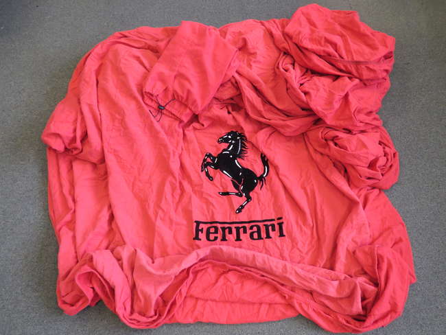 Ferrari California cloth car cover -Sold