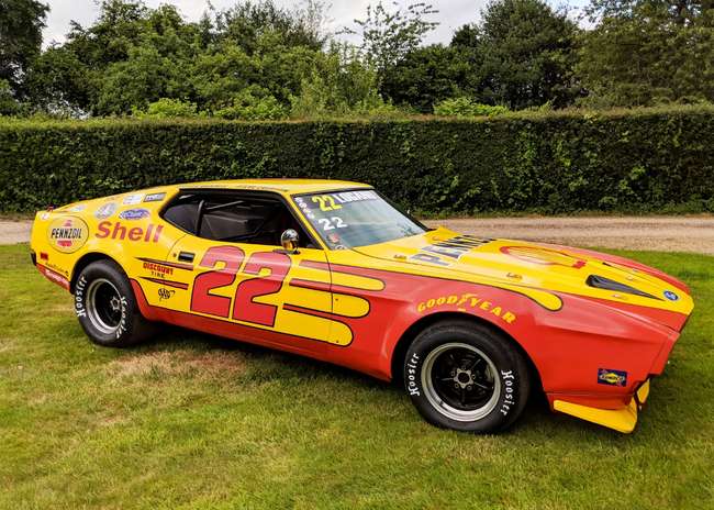 1971 Ford Mustang Mach 1 Boss race car-Auction Lot