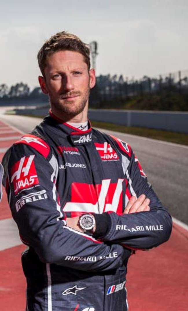 Signed Romain Grosjean race suit-Sold