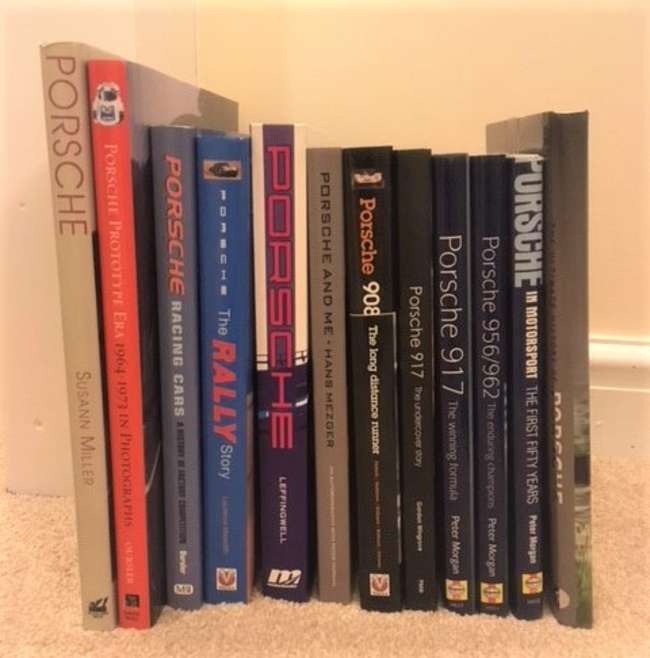 Assorted Porsche motorsport related volumes.-Sold