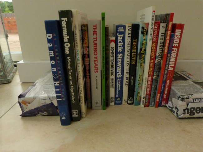 Assortment of motor racing books.-Auction Lot