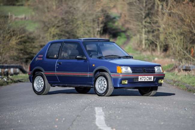 1990 Peugeot 205 GTi 1.6 'Miami Blue'-Auction Lot