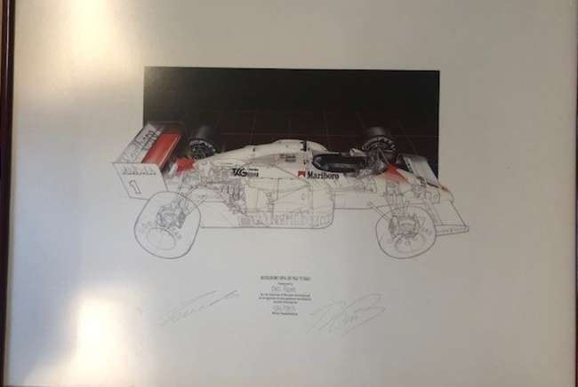 Signed, limited edition McLaren print-Sold