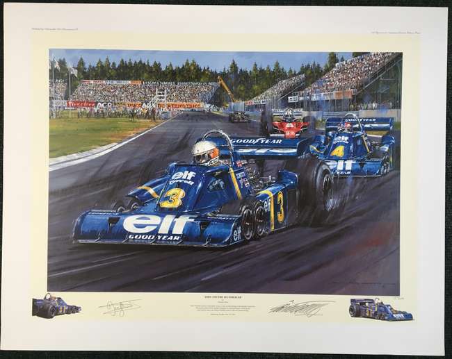 Tyrrell P34 by Nicholas Watts, signed Jody Scheckter-Sold