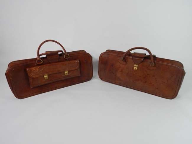 Original Ferrari 308 328 4-Piece Schedoni Leather Luggage Se-Auction Lot