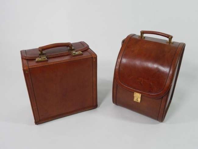 Original Ferrari 308 328 4-Piece Schedoni Leather Luggage Se-Auction Lot