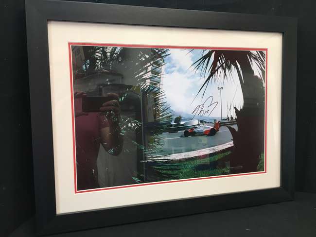 McLaren at Monaco, signed by Alain Prost-Sold