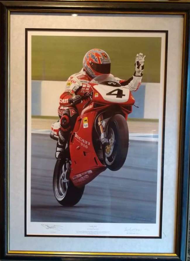 'Ruby Red' limited edition print, signed by Carl Fogerty-Sold