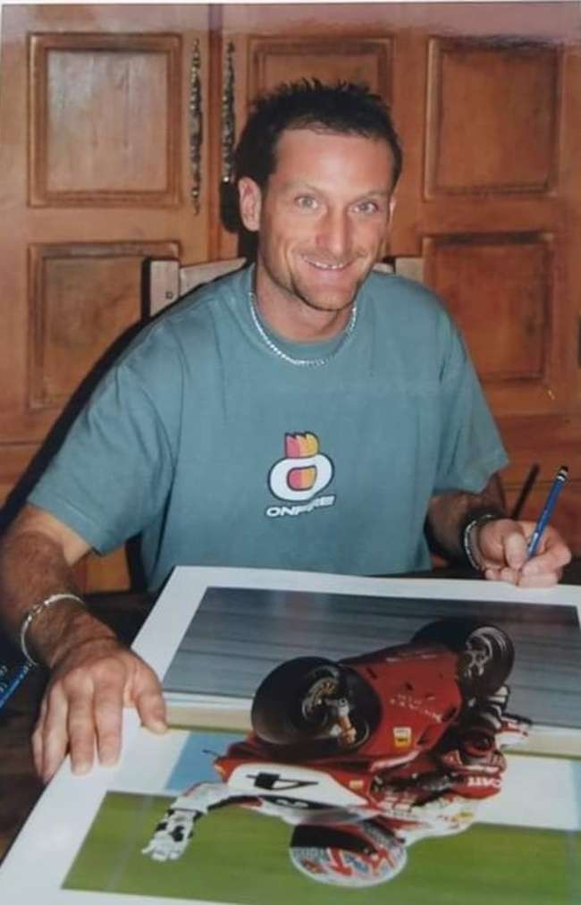 'Ruby Red' limited edition print, signed by Carl Fogerty-Sold