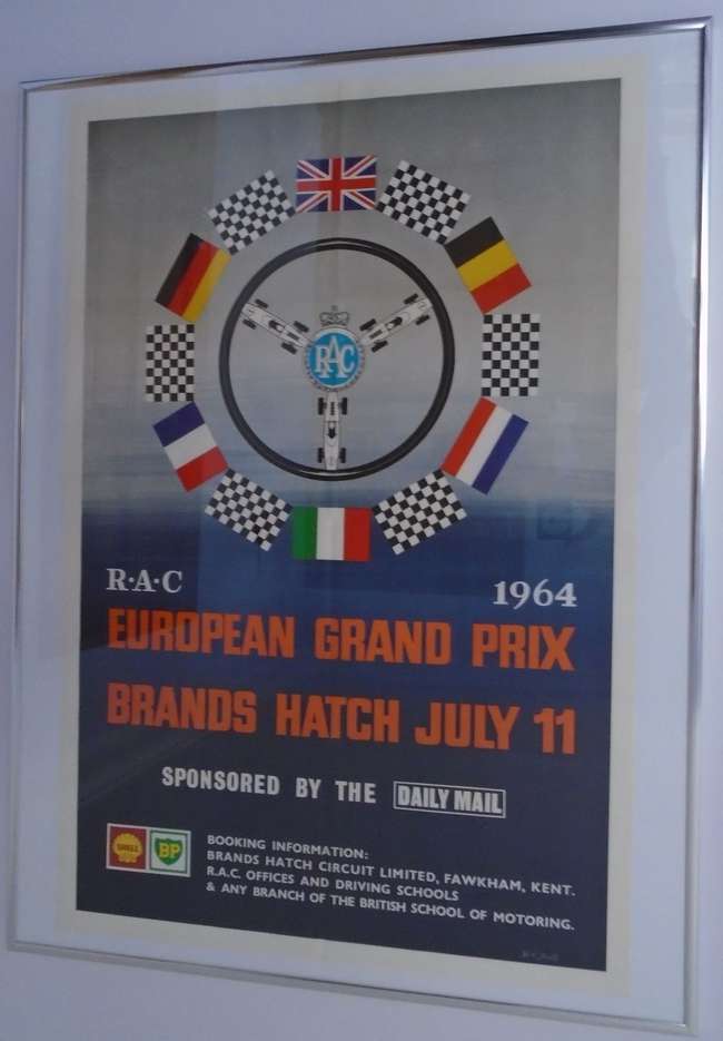 1964 European Grand Prix Poster-Sold