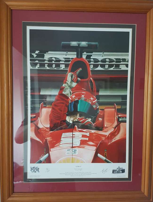 Michael Schumacher limited edition print-Sold