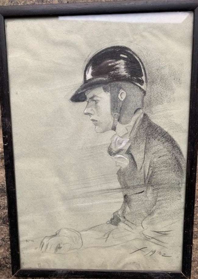 Various framed photographs and Sketch from the 1930s-Auction Lot