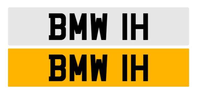 Registration number BMW 1H  on Retention certificate-Auction Lot