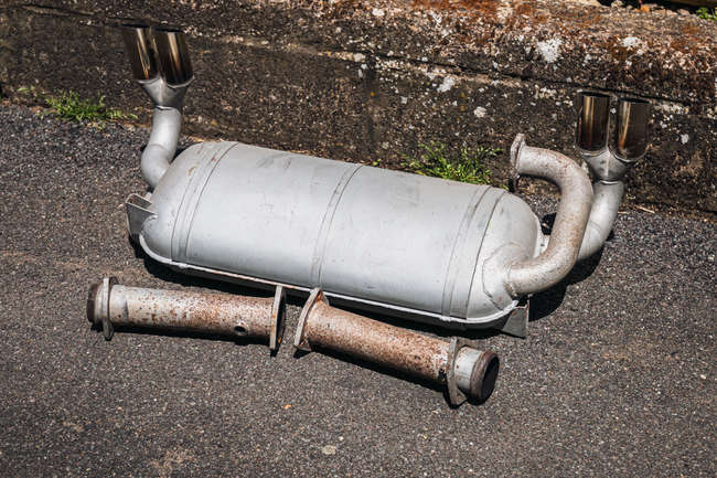 Rear back box exhaust section for a Ferrari 512TR-Auction Lot