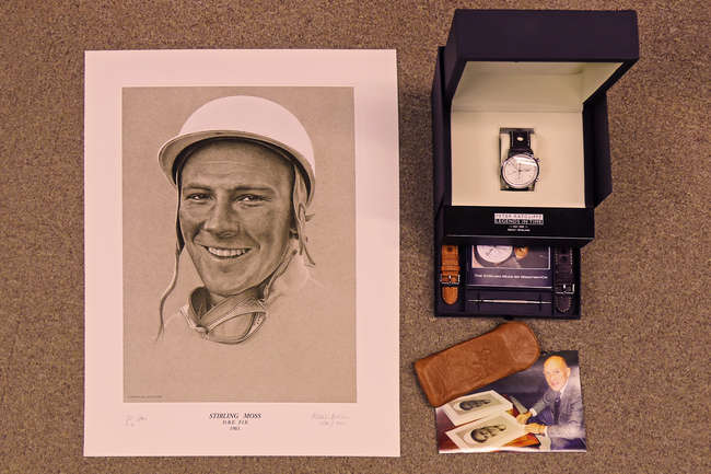 2009 Peter Ratcliffe Legends in Time Stirling Moss 80 Celebr-Sold