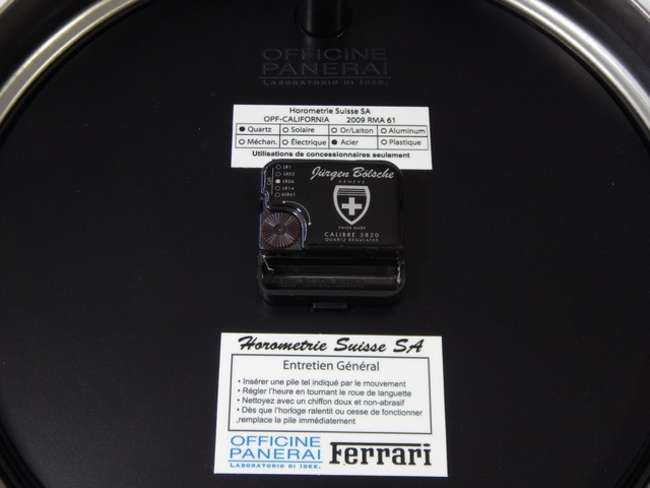 Ferrari Panerai California Clock-Sold