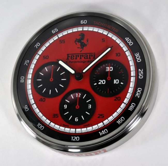 Ferrari Panerai Red Dial Clock-Sold