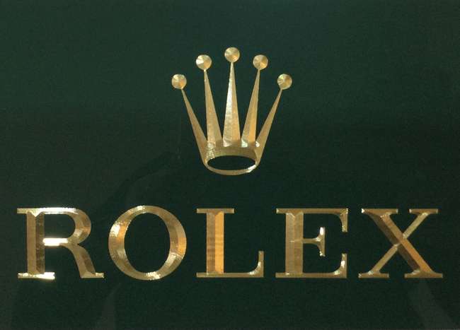 A contemporary Rolex dealer-type sign-Sold