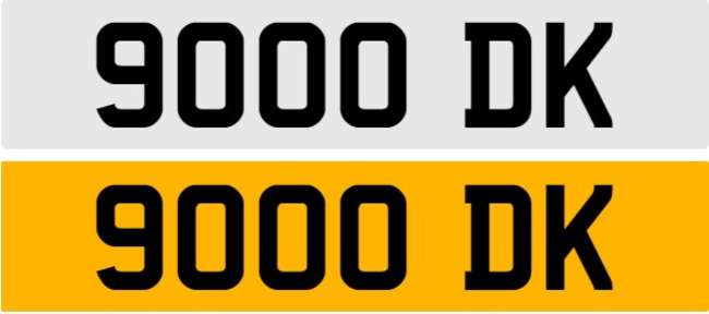 Registration Number 9000 DK-Sold