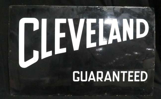 Original Cleveland Guaranteed Enamelled Steel Sign -Sold