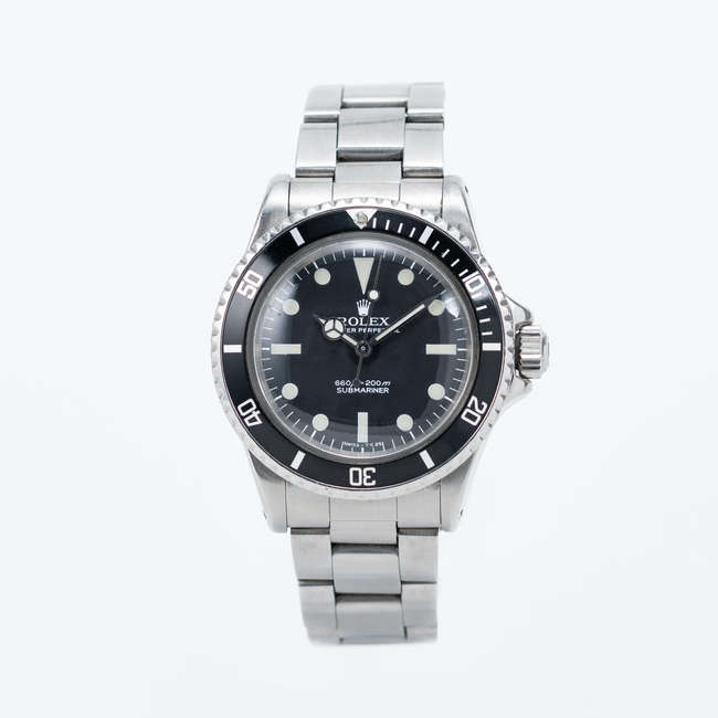 1977 Rolex Submariner 5513 Automatic with Rolex service pape-Sold