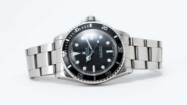 1977 Rolex Submariner 5513 Automatic with Rolex service pape-Sold